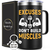 Lifecapido Taza Gimnasio 20oz con llavero, regalo práctico para entrenamiento