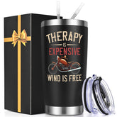 Lifecapido vaso térmico 20oz regalo para motoristas con aislamiento prolongado