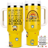Vaso Lifecapido 40oz con tarjeta de saludo, ideal para agradecer al conductor