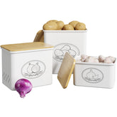 Lifewit almacén de patatas apilable para mantener patatas frescas y organizadas.