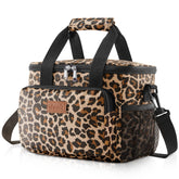 Lifewit bolsa almuerzo Leopardo, capacidad para 12 latas, ideal para oficina.