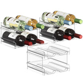 Lifewit botellero apilable de plástico para vino, ideal para enfriar en la nevera.