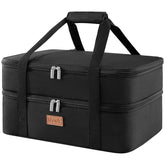 Lifewit doble-piso-cazuela facilita transporte de platos calientes.