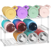 Lifewit organizador apilable para botellas grandes, almacenamiento estable en cocina.