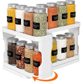 Organizador Lifewit para especias en gabinetes, deslizante para acceso rápido.
