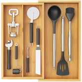 Lifewit organizador de cajón para utensilios, vista general y acceso rápido.
