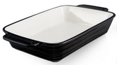 Cazuela LIFVER 9x13 de cerámica 115 oz, ideal para hornear lasaña familiar.
