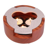 Lightzz base calienta-tetera de madera, soporte estable para mantener caliente.