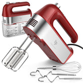 Batidora de mano LILPARTNER 450W roja lista para batir crema