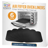 Linda's Essentials rejilla para horno 12x12 negro con superficie antiadherente para limpieza fácil
