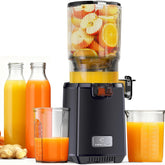 LINKChef exprime frutas enteras con tolva amplia para jugos rápidos sin cortar