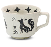 Taza LINVIA con zorro en el frente, ideal para café matutino