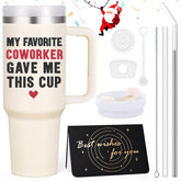 Taza LiqCool 40oz con detalles 3D, regalo único para la oficina.