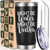 Vaso LiqCool divertido 20 onzas para mujeres, ideal para reuniones.