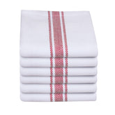 Paño de cocina LITO LINEN AND TOWEL con rayas para secar platos.