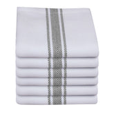 LITO LINEN AND TOWEL toallas de cocina gris con absorción rápida para secar platos