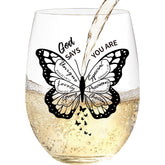 Copa LITTLEBIGGER mariposa 15 onzas, ideal como regalo cristiano para mujer.