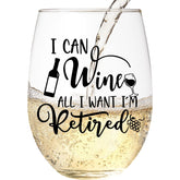 Copa de vino sin tallo de Littlebigger, regalo ideal para brindar en jubilación y celebraciones.
