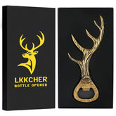 LKKCHER abrebotellas con cuerno de ciervo, diseño icónico para celebraciones