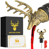 LKKCHER: cabeza de ciervo y vertedor para servir vino con estilo.