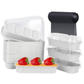 Moldes mini para pan con tapas de LNYZQUS para porciones horneadas