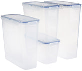 LocknLock Easy Essentials contenedor pantry con tapa plegable, mantiene la pasta fresca y organizada.