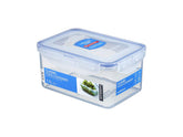 LocknLock Easy Essentials Contenedor rectangular 37oz para almacenar comida grande y mantenerla fresca.