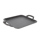 Lodge plancha cuadrada de hierro fundido 11 pulgadas con asa doble para manejo cómodo