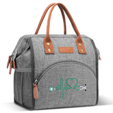 LOKASS bolsa de almuerzo para enfermeras con bordado distintivo, ideal para uso diario