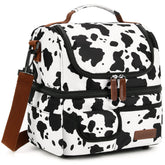 LOKASS Bolsa de Almuerzo imprime-vaca, ideal para llevar el almuerzo con estilo diario