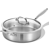 Sartén LOLYKITCH 12 pulgadas con tapa, distribución uniforme del calor para salteados consistentes.