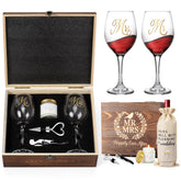 LOMEVE copas Sr y Sra de vino para brindis elegante.