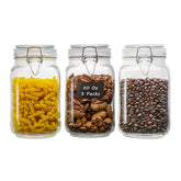 LOOIOOJ frascos con tapas herméticas para conservar alimentos frescos y secos.