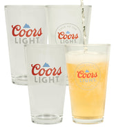 Vasos LORD'S ROCKS Coors Light 16oz, set de 4, ideales para compartir momentos.