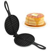 Plancha para gofre Lot45 de hierro forjado, frente, cocción uniforme al aire libre