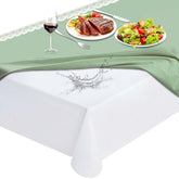 LotuFlor protector de mesa de vinilo impermeable, fácil limpieza ante derrames.