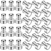 LOVIMAG imanes para nevera, conjunto de 30 piezas en plata, ideal para notas.