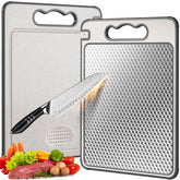 Lozovin tabla de doble cara para carnes y verduras, diseño práctico.