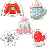 Cortadores LUBTOSMN suéter navideño, ideales para galletas temáticas de temporada.