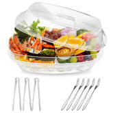 Luckore bandeja hielo enfriado 15-1 pulgadas, ideal para mantener aperitivos fríos.