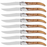 Cuchillo LUVCOSY Laguiole estilo con corte recto para filetear con precisión.