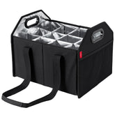 LUILANC porta vinos 12 botellas plegable, ideal para transporte seguro.