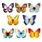 Imán Luroza mariposa con diseño realista para sujetar notas en la nevera.