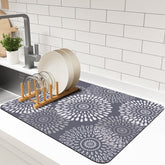 LuxStep alfombrilla de secado para platos, absorbe agua y mantiene la encimera seca.