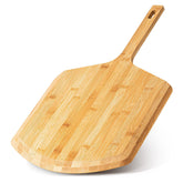 LX LERMX Paleta para pizza de bambú de 16 pulgadas, superficie suave para masa sin pegar.
