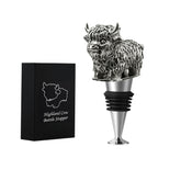 LyWUU Highland Cow tapón de vino con caja regalo, añade encanto y mantiene el vino fresco.