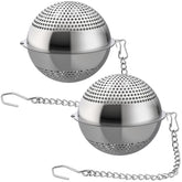 Lyxa SR bola infusora de té de 2-1 pulgadas para hojas sueltas.