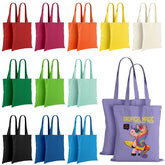 Bolsa tote de lona Lzerking en colores vibrantes, ideal para regalo o uso diario.
