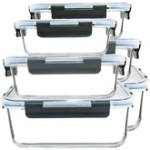 Conjunto M MCIRCO, contenedores de cristal extra grande, para preparar y almacenar