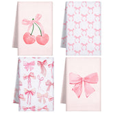 Macarrie toallas cocina lazo rosa 4 piezas 18x26 pulgadas absorbentes